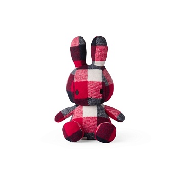 24182375 Miffy check red-blue 33cm